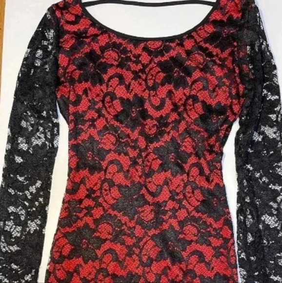 🌺Red and black Frederick's of Hollywood dress🎉 - Picture 7 of 16